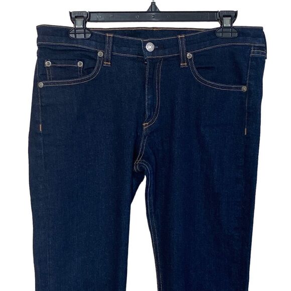 Rag & Bone High Rise Heritage Dark Blue Wash Skinny Jeans Sz 30 - Picture 5 of 16